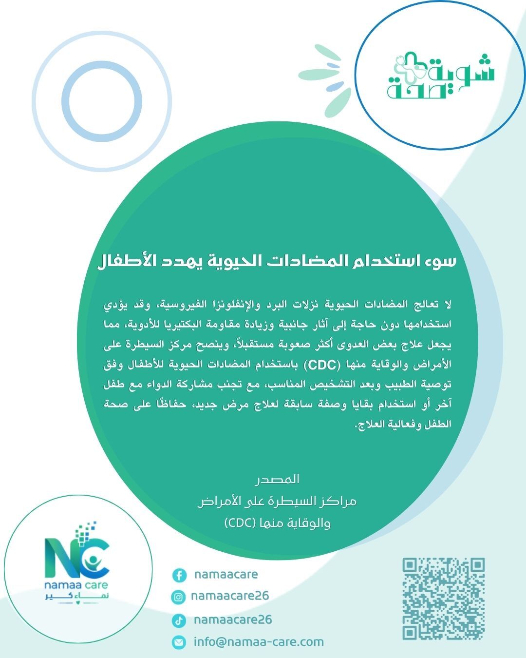 المضادات الحيوية مش لكل عدوى.. استخدامها الخاطئ يهدد صحة طفلك!